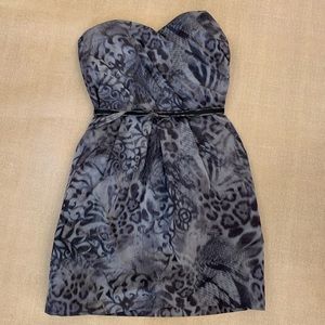 Alexia Admor Strapless Taffeta Tulip Dress